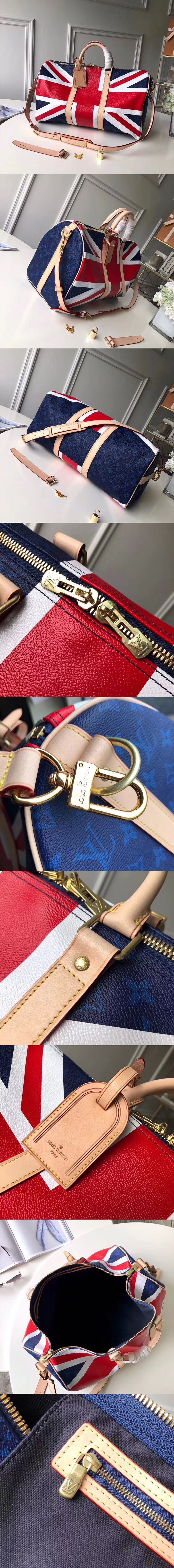 [LOUIS VUITTON]루이비통 키폴 반둘리에 45 유니언잭 M41418