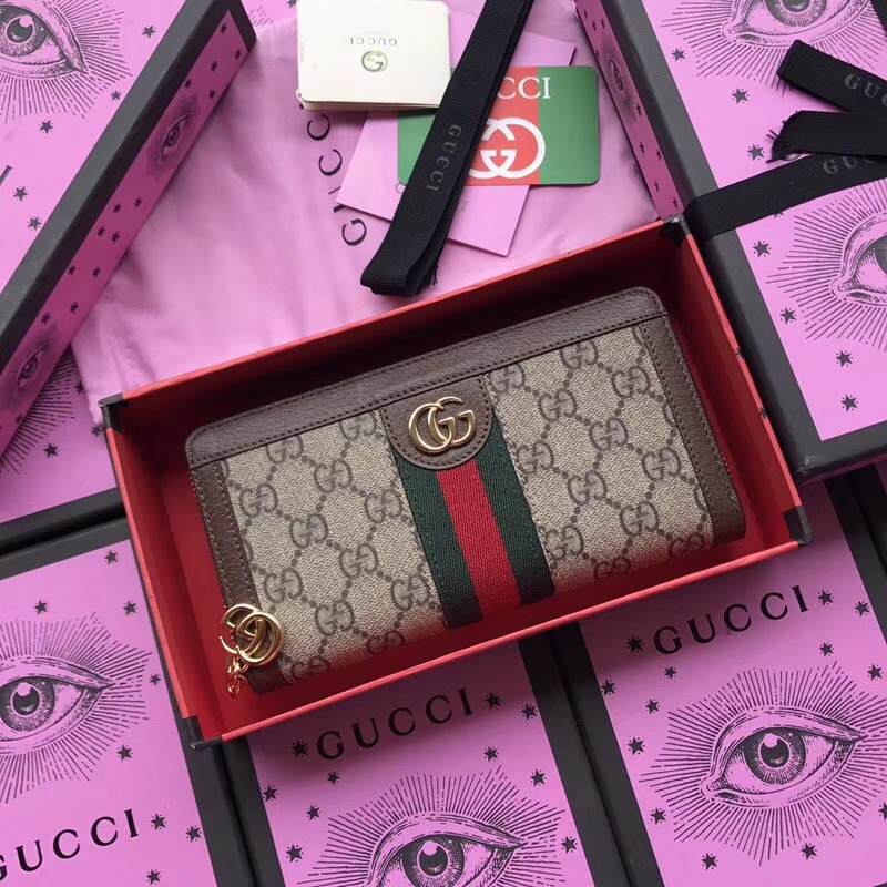  GUCCI 구찌 오피디아 지퍼 장지갑 신상 523154