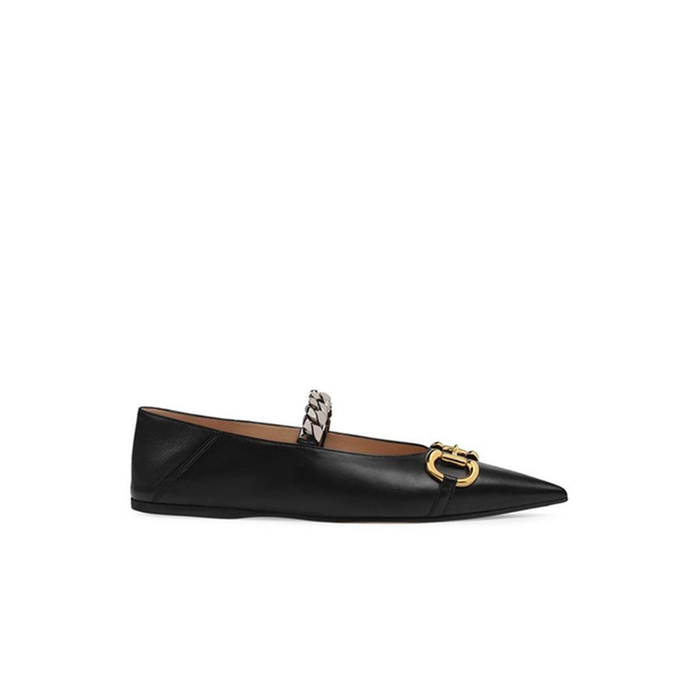 GUCCI 구찌 여성 GG 홀스빗 플랫슈즈 621161